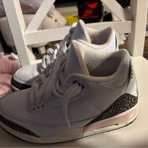 Jordan 3 Neapolitan Women's White and Pink Sneakers